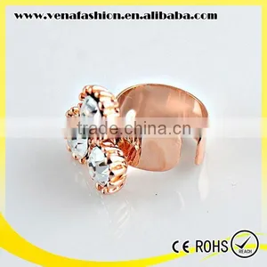 u Shape no Piercing Simple Diamonds Women Cover Elf Ear Clip thumbnail-4