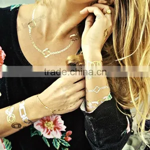 Fashion Gold & Silver Body Temporary Tatoo Sticker thumbnail-2