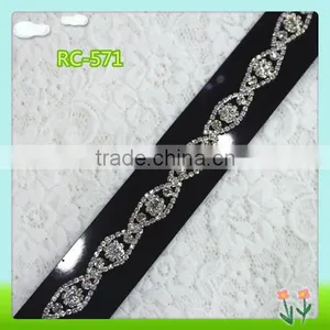 2016 Fashion Handmade Rhinestone Chain Trimmings, Trimmings for Headband thumbnail-1