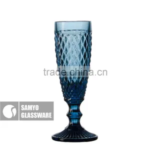 SAMYO Handmade Multipurpose Pressed Glass Pattern With Bule Color thumbnail-4