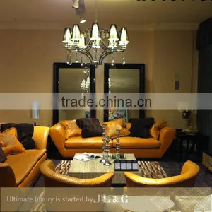 Living Room New Design JS13-03 High Quality Modern Three Seat Leather Sofa From JLC Luxury Home Furniture thumbnail-1
