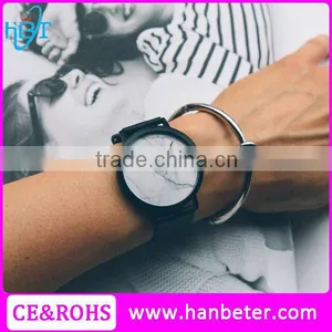 Top Quality Handcrafted Leather Ladies Watch Marble Face Japan Movement Quartz Watch Sr626sw thumbnail-1
