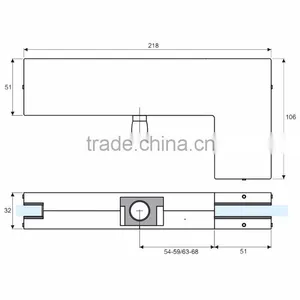 Luxury Quality Price Cutting Hanging Glass Clip Door Hardware Fittings Fitting thumbnail-4