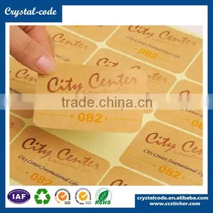 Glossy Gold Weatherproof Peelable Heat-melt Glue Aluminum Foil Sticker thumbnail-1