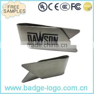 Etching Logo Top Quality Stainless Steel Money Clip thumbnail-1