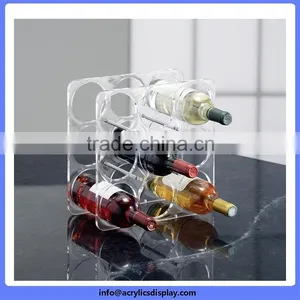 Cheap Hot Sell Bottle Acrylic Wine Display Rack thumbnail-3