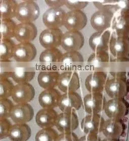 10mm Pink Round Flat Half Drilled Earring Pearl Beads thumbnail-1