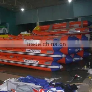 Rubber Banana Motor Inflatable Boat With Aluminium Bottom thumbnail-1