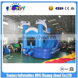 USA Popular Inflatable Bounce House With Water Slide For Kids thumbnail-2