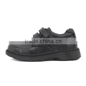 Bulk Wholesale Customized Wide Size Uniform Kids School Shoes Quality Boys Black Leather School Shoes for Student thumbnail-2