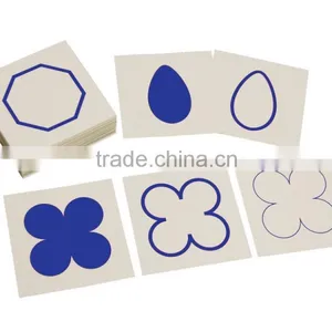 Montessori Educational Material for Sale Geometric Shapes Form Card thumbnail-1