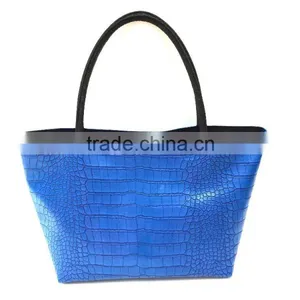 Crocodile Faux Leather Tote Bag thumbnail-1