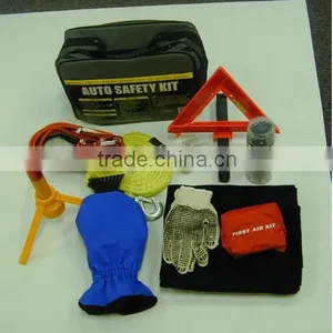 24 Pcs Roadside Safety Kit With Flashlight thumbnail-1