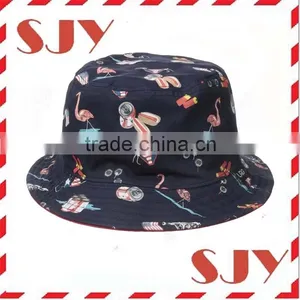 Designer Printed Custom Reversible Bucket Hat thumbnail-1