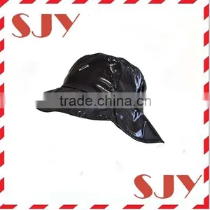 Women Wide-Brimmed PVC Waterproof Rain Hat thumbnail-3