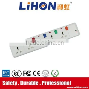 Good Peice India 3 Round Pin 5 Pole Electrical Power Extension Socket thumbnail-1