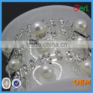 Wholesale Fashion Pearl Jewelry Chain Trimming With Rhinestone for Ladies DC-4028 thumbnail-2