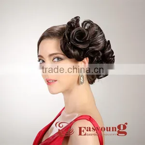 Synthetic Hair Pieces for Updo , Beauty Salon Show Wig Hair Accessories thumbnail-1