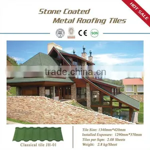New Design Hot in 2016 Color Sand Coated Roof Tile Pvc Roof Tile thumbnail-2