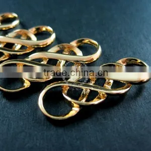 10x30mm 14K Light Gold Plated Double Infinity Timeless Forever DIY Pendant Charm Supplies 1850190 thumbnail-3