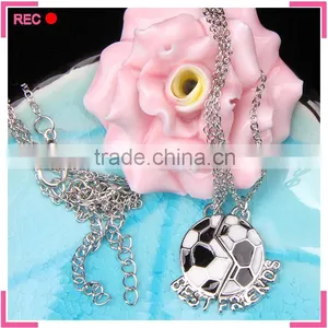 Best Friends Forever Necklaces, Football Pendant Latest Model Fashion Necklace thumbnail-4