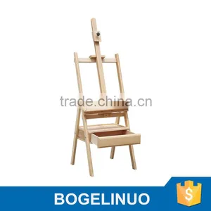 in Stock 45*45*133(178)cm Artist Painting Wholesale Easel With Drawer thumbnail-1