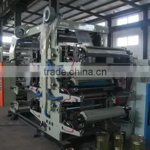 High Speed 4 Colors Kraft Paper Bag Roll to Roll Flexo Printing Machine thumbnail-3