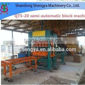 Shengya QT5-20 Automatically Baking-free Concrete Clay Block/paver Making Machines China Product thumbnail-2