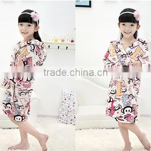 Baby Bathrobe Animal Leopard Flannel Fleece thumbnail-3