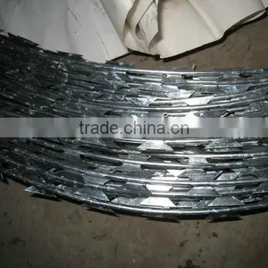 Concertina Razor Barbed Wire With Clips Professional Manufacture/razor Blade Barbed Wire thumbnail-6