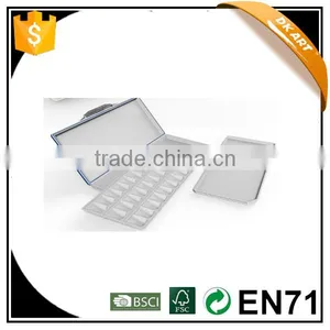 High Quality Plastic Palette,size:32x16x3.0cm, 24 Wells,Net Weight:482g, ABS, 1pc/opp Bag+color Box, Dark Blue, Dark Red thumbnail-1
