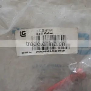 Liugong 80G Bridge Cooling System Part 12C0176 Ball Valve thumbnail-2