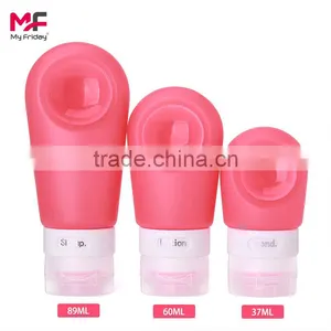 Carry on Travel Mini Accessory Silicone Shampoo Bottle Set thumbnail-6