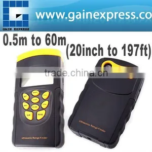 Digital Double Single Unit Range Finder Ultrasonic Laser Indicator Distance Meter/ Measurer 60M 197FT + 10 Memory Units thumbnail-1