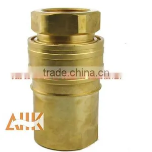 Custom Precision Knurling Brass Air Quick Connect Coupler thumbnail-2