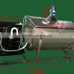 Small Capacity Horizontal Bulk Milk Cooling Tank thumbnail-1
