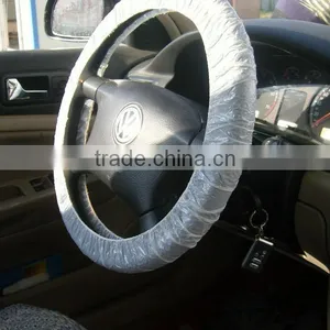 PE Disposable Plastic Car Steering Wheel Cover thumbnail-1