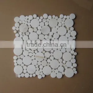 White Square Marble Mosaic and Circle Design Also Valid thumbnail-2