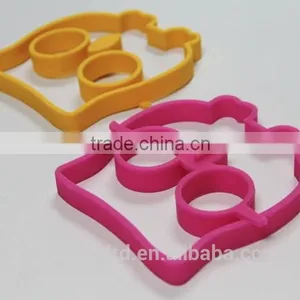 Silicone Pancake Egg Ring Mold Shaper Penguin Pumpkin Rabbit Owl Sunshine Custom Styles OEM ODM thumbnail-5