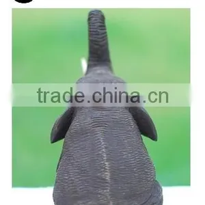 Wood Carved Elephant From Thailand thumbnail-3
