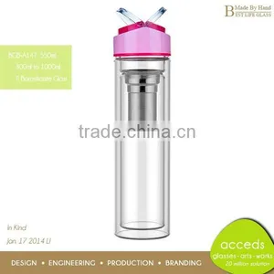 Novelty Healthy Protable Glass 750ml Sports Drink Bottles thumbnail-3
