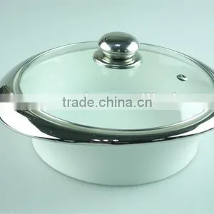 Stock Ceramic Soup Tureen With Glass Lid/cover With Cheap Price thumbnail-2