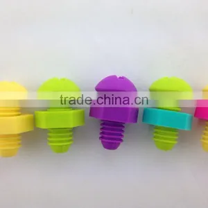 High Quality FDA /LFGB Approved Food Grade Bottle Stopper Screw Thread Good Sealed Silicone Rubber Bottle Plugs thumbnail-2