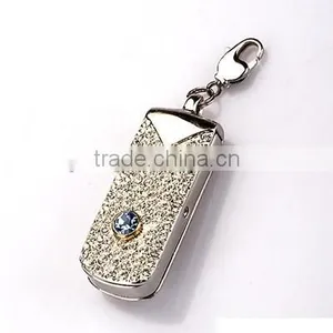 Luxury Crystal USB Flash Driver With Blue Stone thumbnail-1