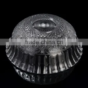 Round Cheap Glass Dinner Set Glass Bowl and Glass Plate for Feast Wedding thumbnail-3