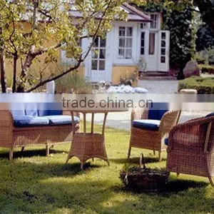 Rattan Chair and Table thumbnail-1