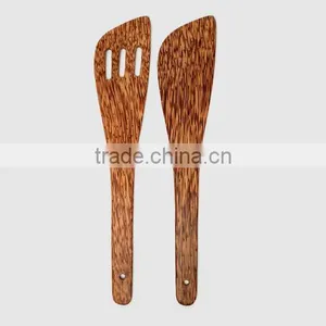 Coconut Wood Set Of Four Coco Wood Cooking Utensils thumbnail-3