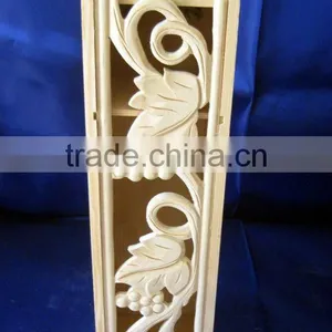 Engraving Europe Souvenir Wood Carved Wine Box thumbnail-1