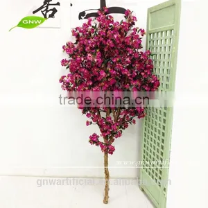 6ft Red Artificial Flowers Cherry Blossom Tree With Artificial Branch for Indoor Wedding Decoration thumbnail-2