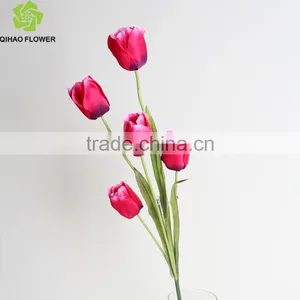 Real Touch Decorative Tulip Artificial Tulip Flower for Garden and Home Decoration thumbnail-6